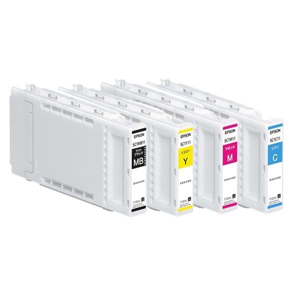 マットブラック・シアン・マゼンタ・イエロー