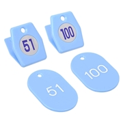 スチロールクロークチケットA型(51～100)スカイブル 11010SBL　3組セット