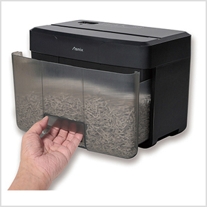 細断屑が見える引き出し式